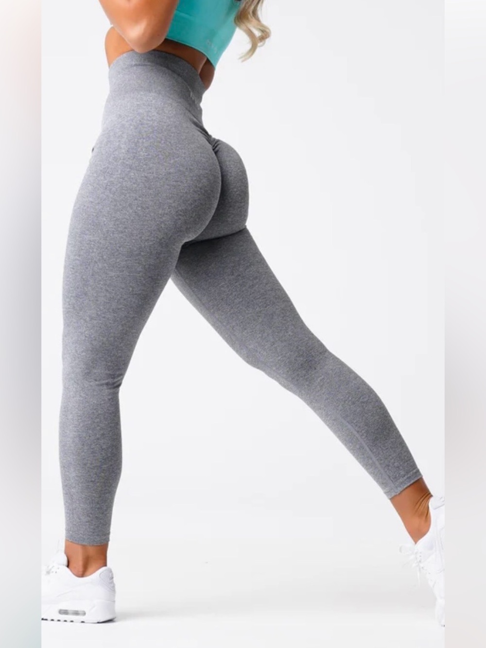 NVGTN Grey Scrunch Seamless Leggings S:M